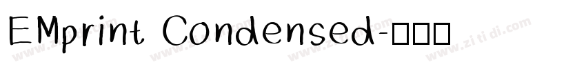 EMprint Condensed字体转换